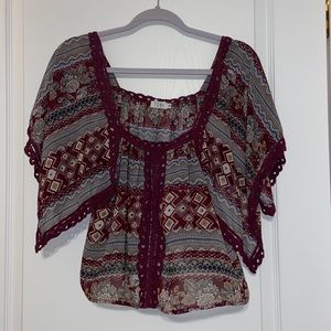 Tobi flowy multi-colored blouse